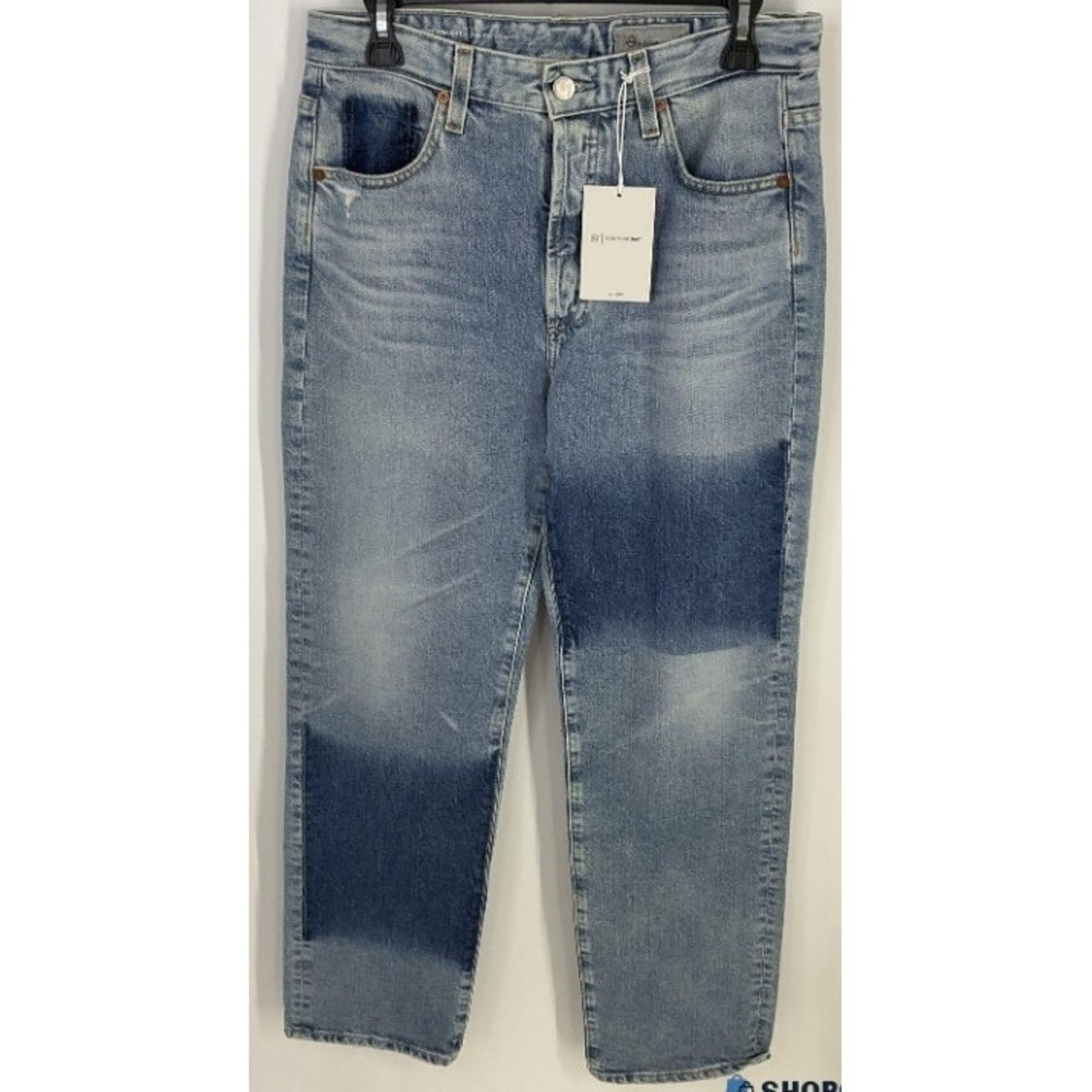 AG Alexxis High Rise Vintage Fit Straight Distressed Jeans Women's Sz. 29 NWT